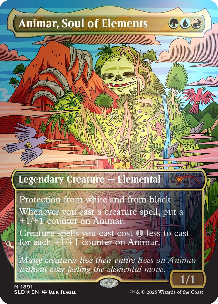 Animar, Soul of Elements (1891) (Rainbow Foil) (1891) (SLD)