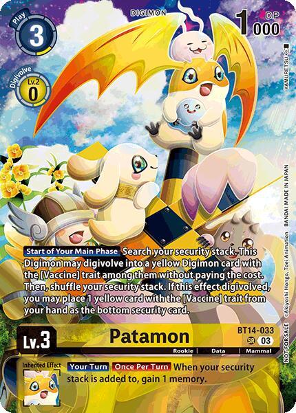 Patamon (Limited Card Pack) (BT14-033 SR) (BT-21)