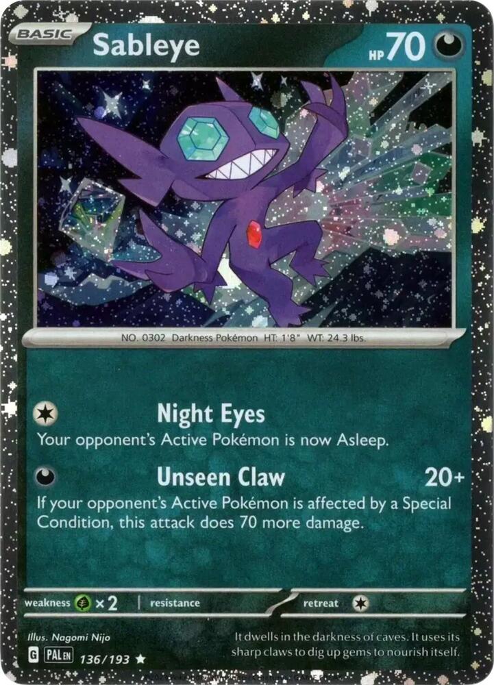 Sableye (Cosmos Holo) (136/193) (MCAP)
