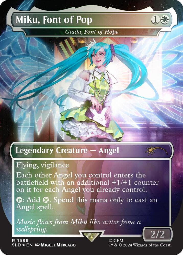 Miku, Font of Pop - Giada, Font of Hope (Rainbow Foil) (1586) (SLD)
