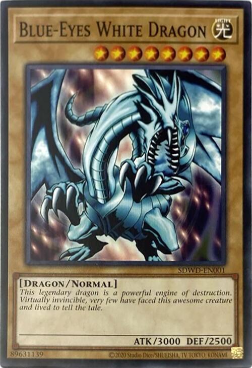 Blue-Eyes White Dragon (SDWD-EN001) (Unlimited Misprint) (SDWD-EN001) (SDWD)