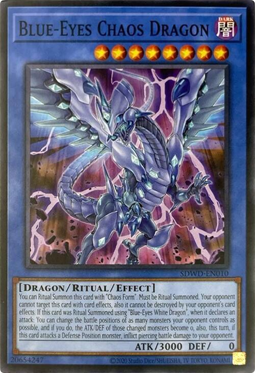Blue-Eyes Chaos Dragon (Unlimited Misprint) (SDWD-EN010) (SDWD)