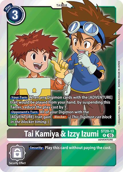 Tai Kamiya & Izzy Izumi (ST20-13 R) (ST-20)