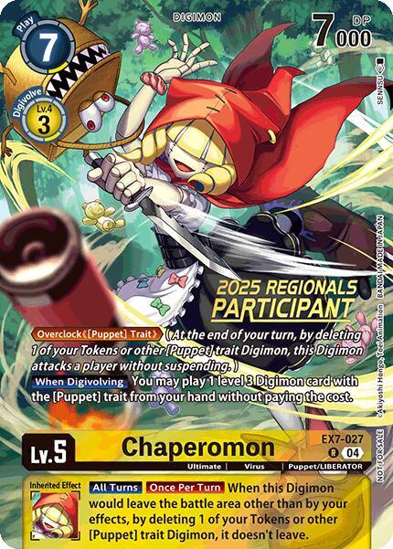Chaperomon (2025 Regionals Participant) (EX7-027 R) (EX-07)