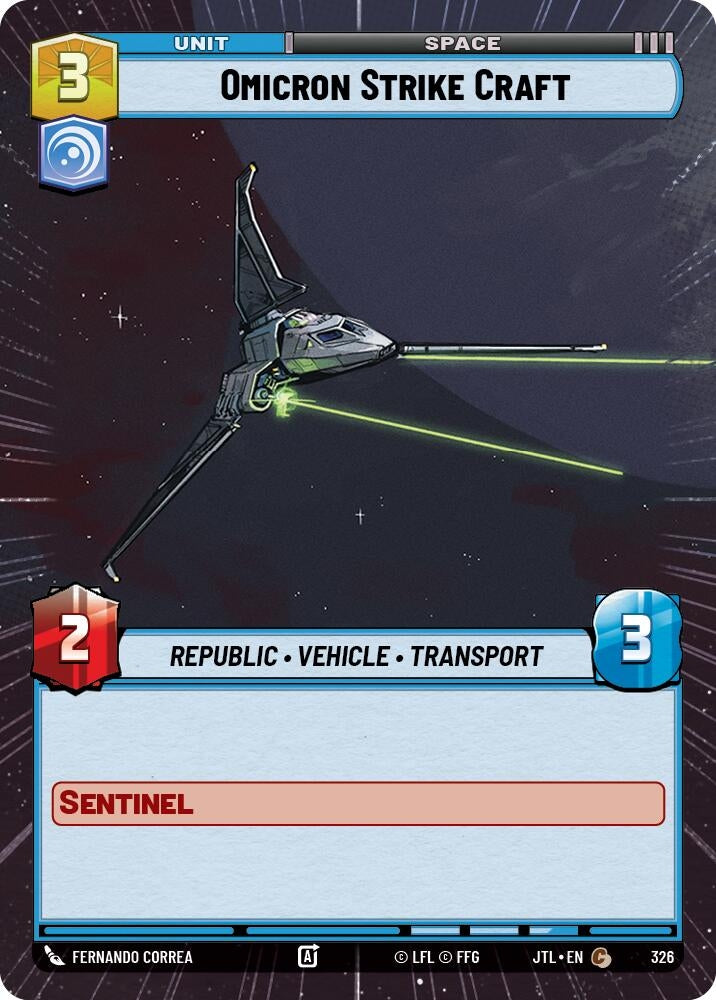 Omicron Strike Craft (Hyperspace) (326) (JTL)