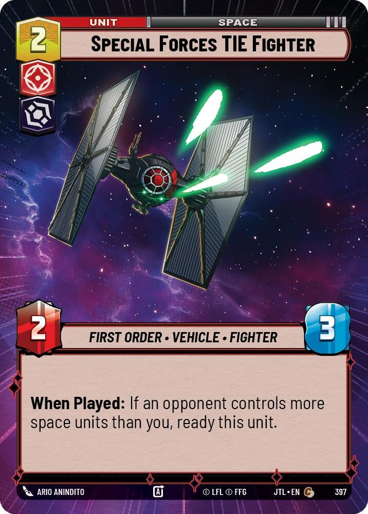 Special Forces TIE Fighter (Hyperspace) (397) (JTL)