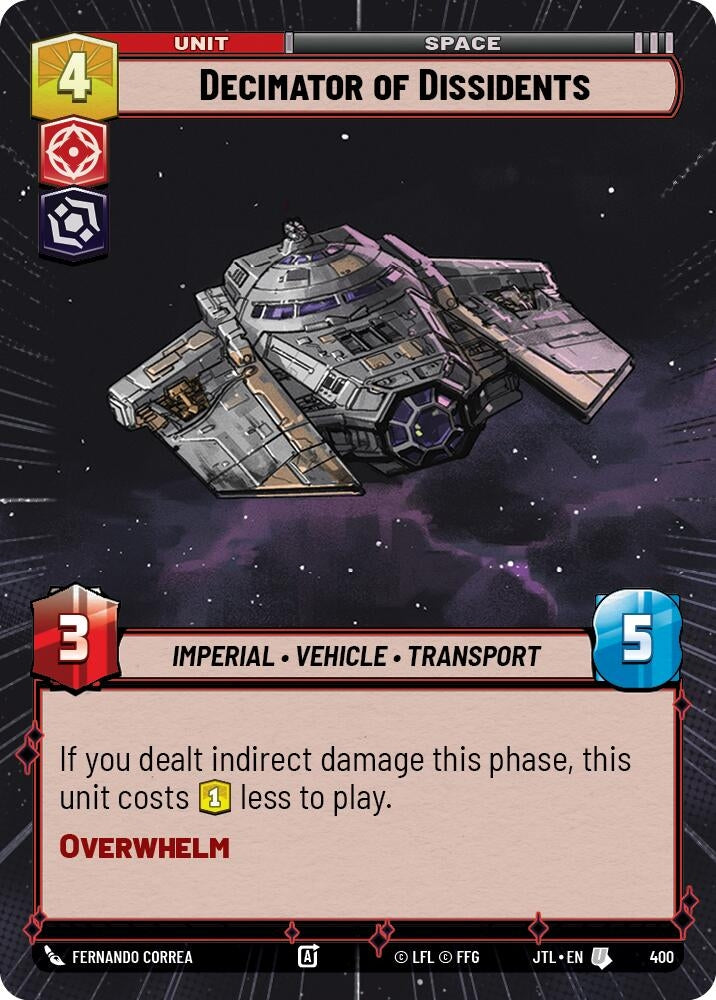 Decimator of Dissidents (Hyperspace) (400) (JTL)
