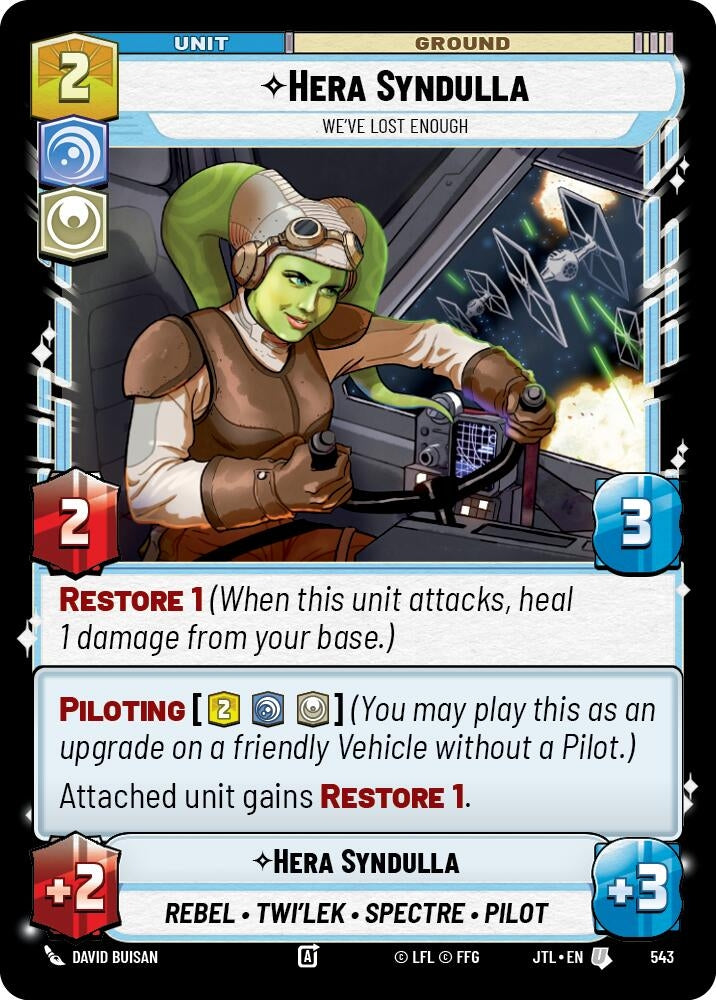 Hera Syndulla - We've Lost Enough (Foil) (543) (JTL)