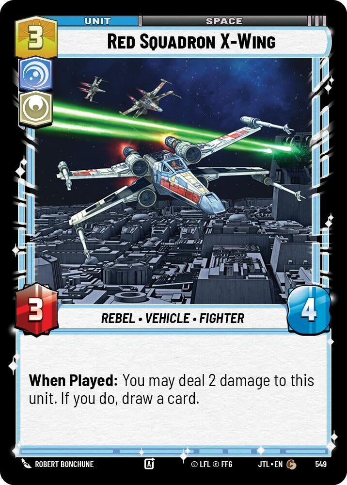 Red Squadron X-Wing (Foil) (549) (JTL)