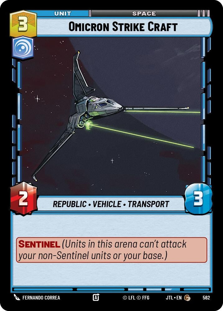 Omicron Strike Craft (Foil) (562) (JTL)
