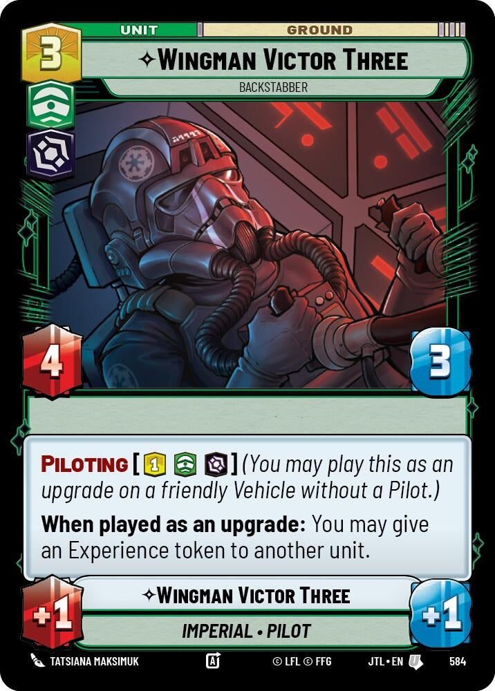 Wingman Victor Three - Backstabber (Foil) (584) (JTL)