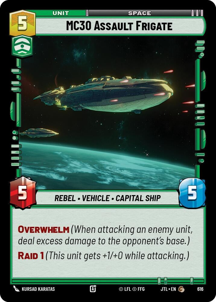 MC30 Assault Frigate (Foil) (616) (JTL)