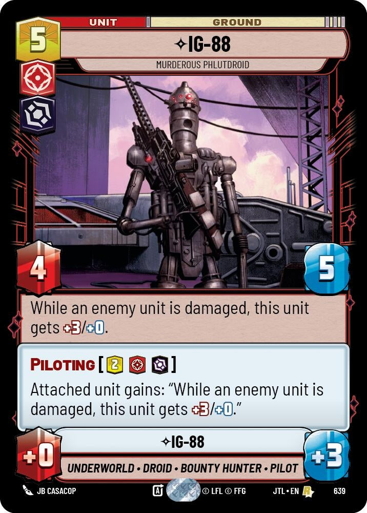 IG-88 - Murderous Phlutdroid (Foil) (639) (JTL)