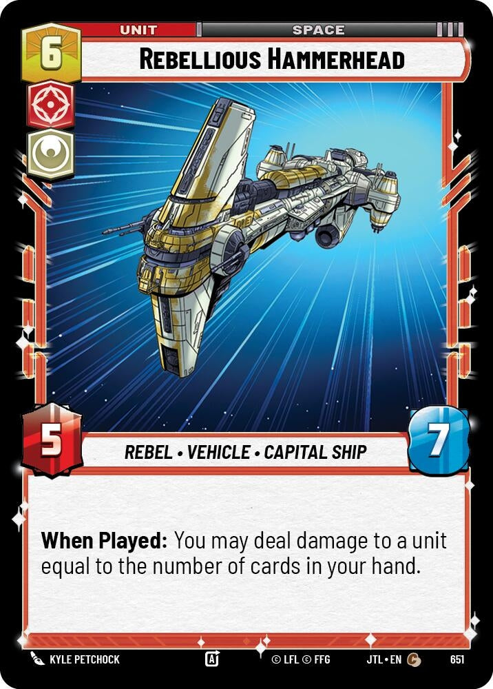 Rebellious Hammerhead (Foil) (651) (JTL)