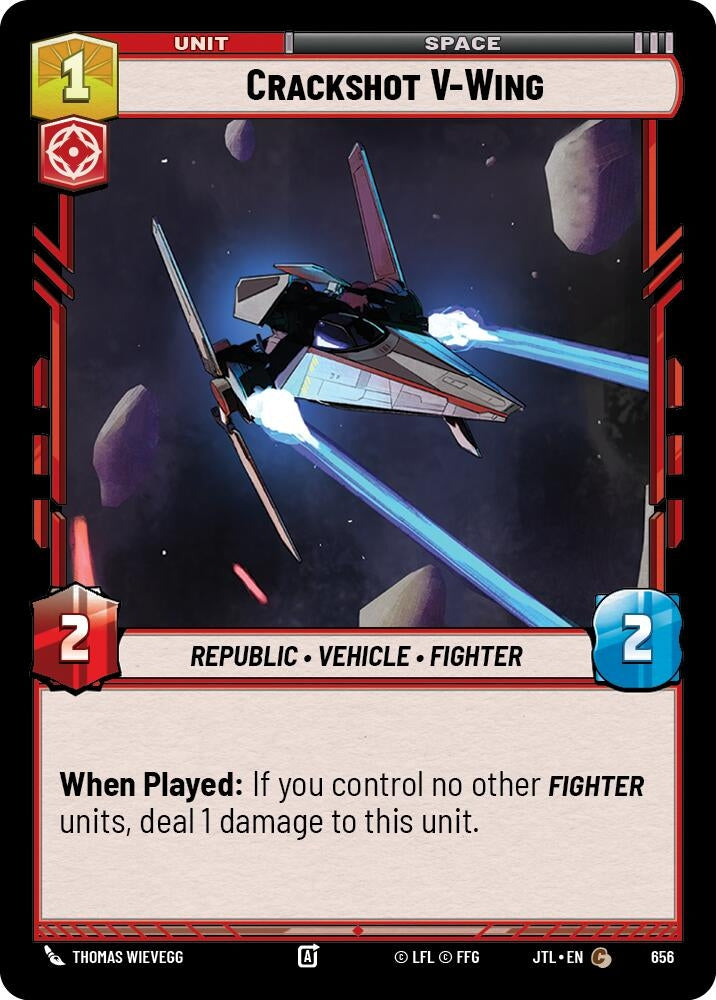 Crackshot V-Wing (Foil) (656) (JTL)