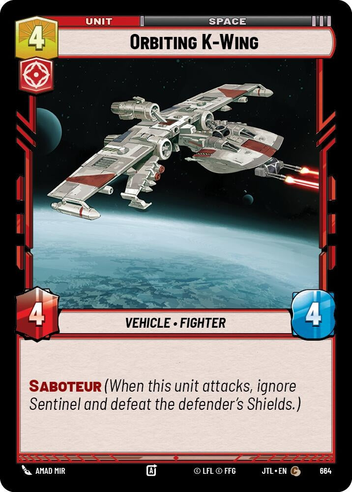 Orbiting K-Wing (Foil) (664) (JTL)