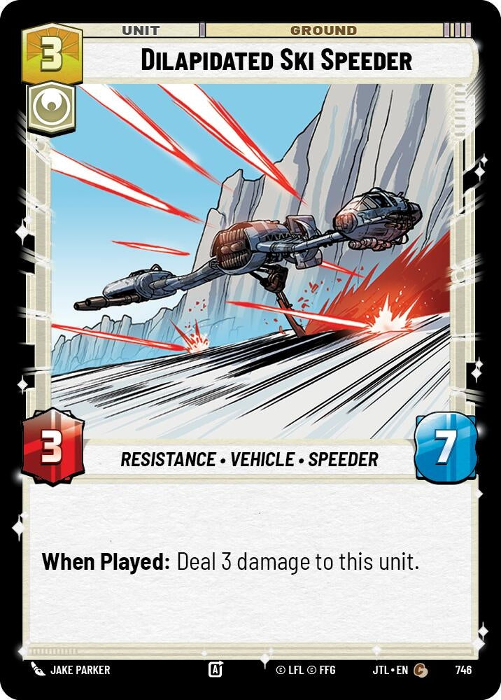 Dilapidated Ski Speeder (Foil) (746) (JTL)