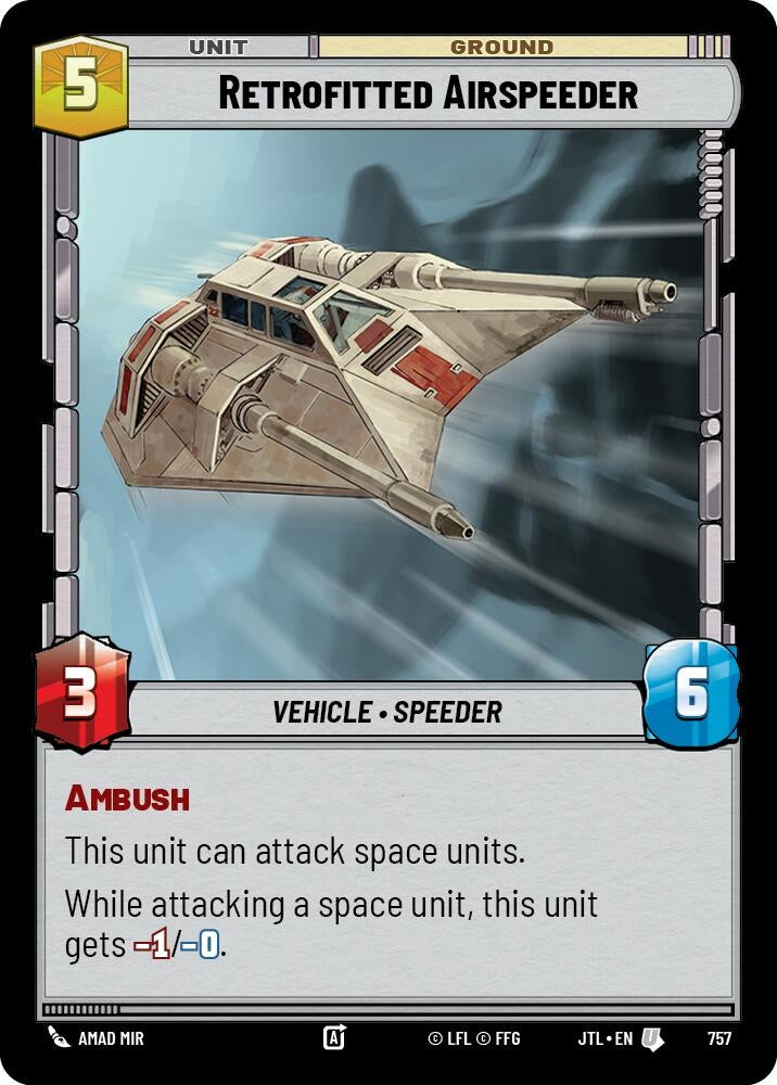 Retrofitted Airspeeder (Foil) (757) (JTL)