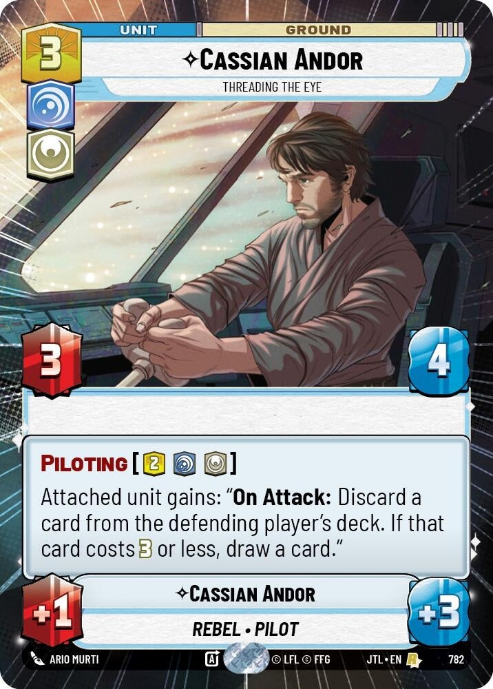 Cassian Andor - Threading the Eye (Hyperspace Foil) (782) (JTL)