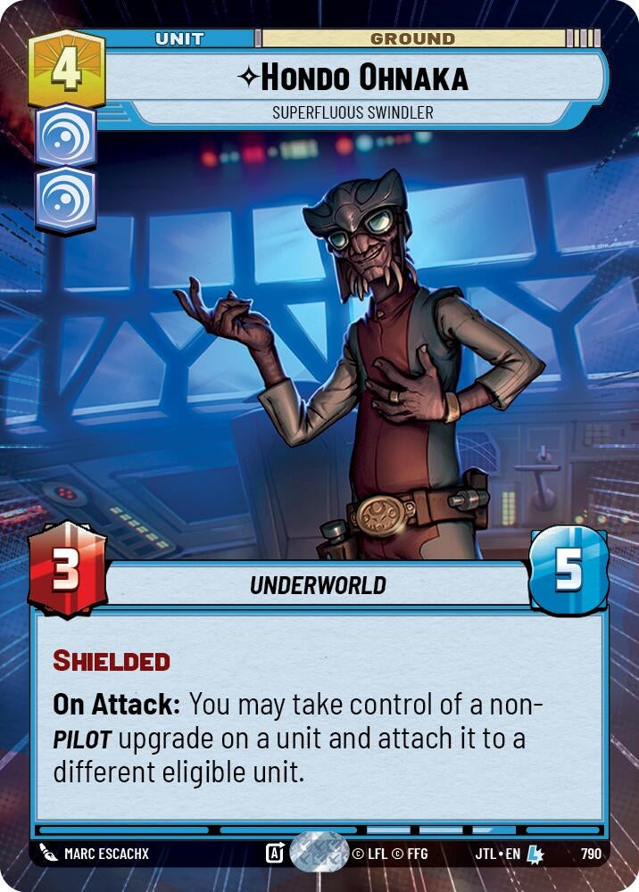 Hondo Ohnaka - Superfluous Swindler (Hyperspace Foil) (790) (JTL)
