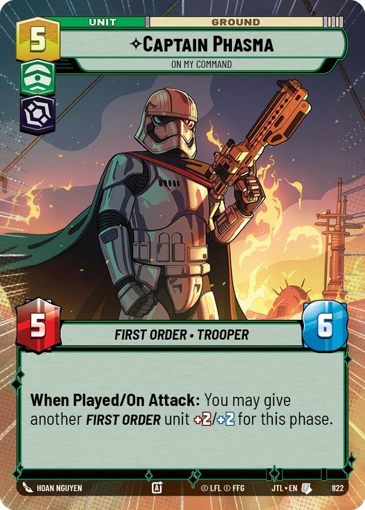 Captain Phasma - On My Command (Hyperspace Foil) (822) (JTL)