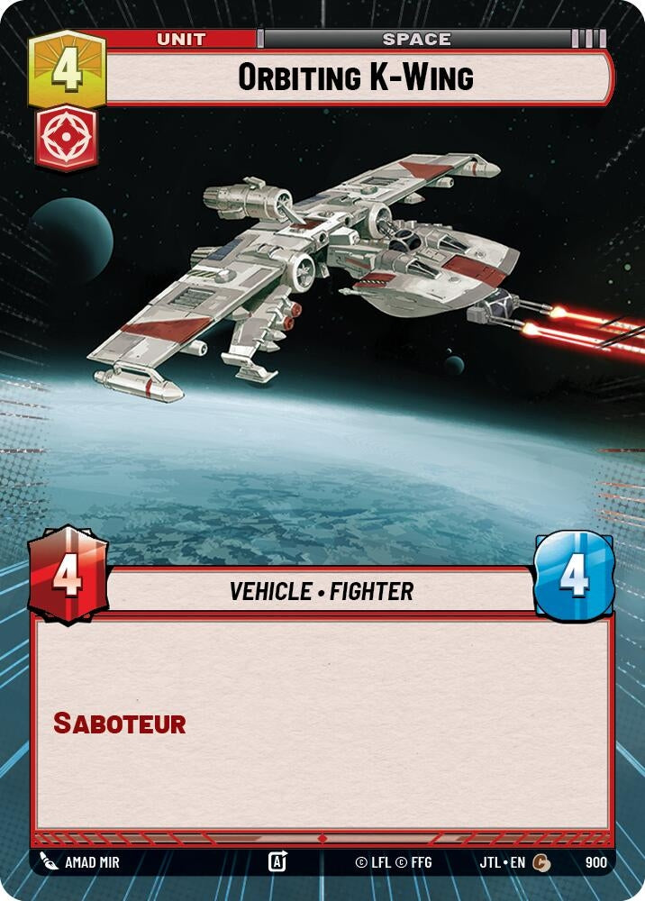 Orbiting K-Wing (Hyperspace Foil) (900) (JTL)