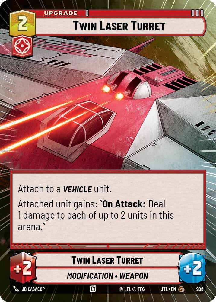 Twin Laser Turret (Hyperspace Foil) (906) (JTL)