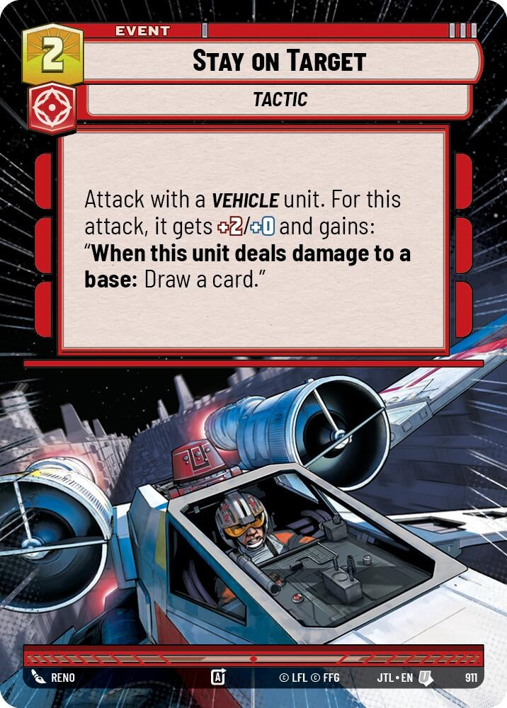 Stay on Target (Hyperspace Foil) (911) (JTL)
