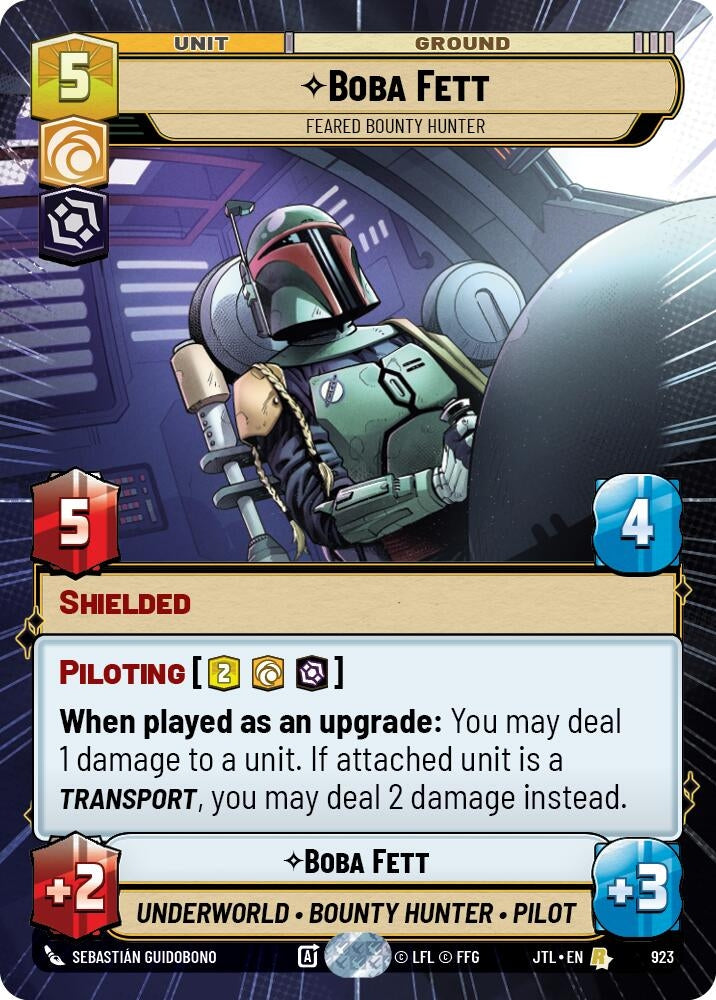 Boba Fett - Feared Bounty Hunter (Hyperspace Foil) (923) (JTL)
