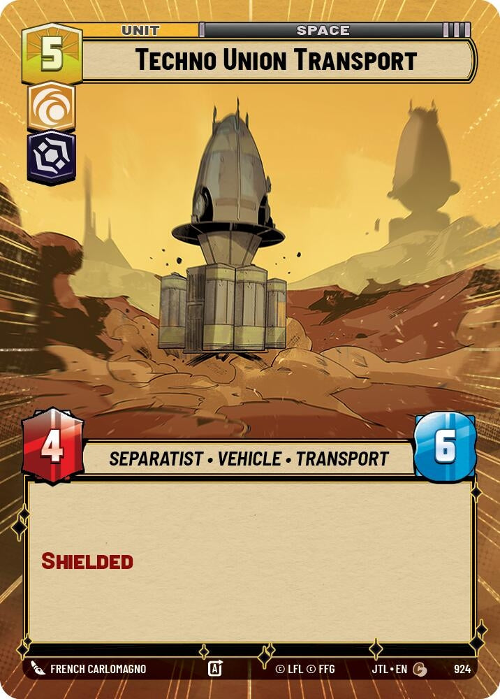 Techno Union Transport (Hyperspace Foil) (924) (JTL)