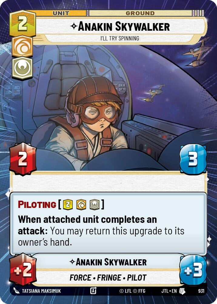 Anakin Skywalker - I'll Try Spinning (Hyperspace Foil) (931) (JTL)