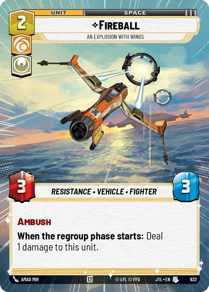 Fireball - An Explosion With Wings (Hyperspace Foil) (932) (JTL)