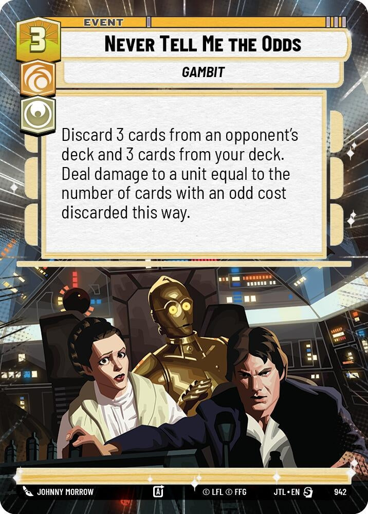 Never Tell Me the Odds (Hyperspace Foil) (942) (JTL)
