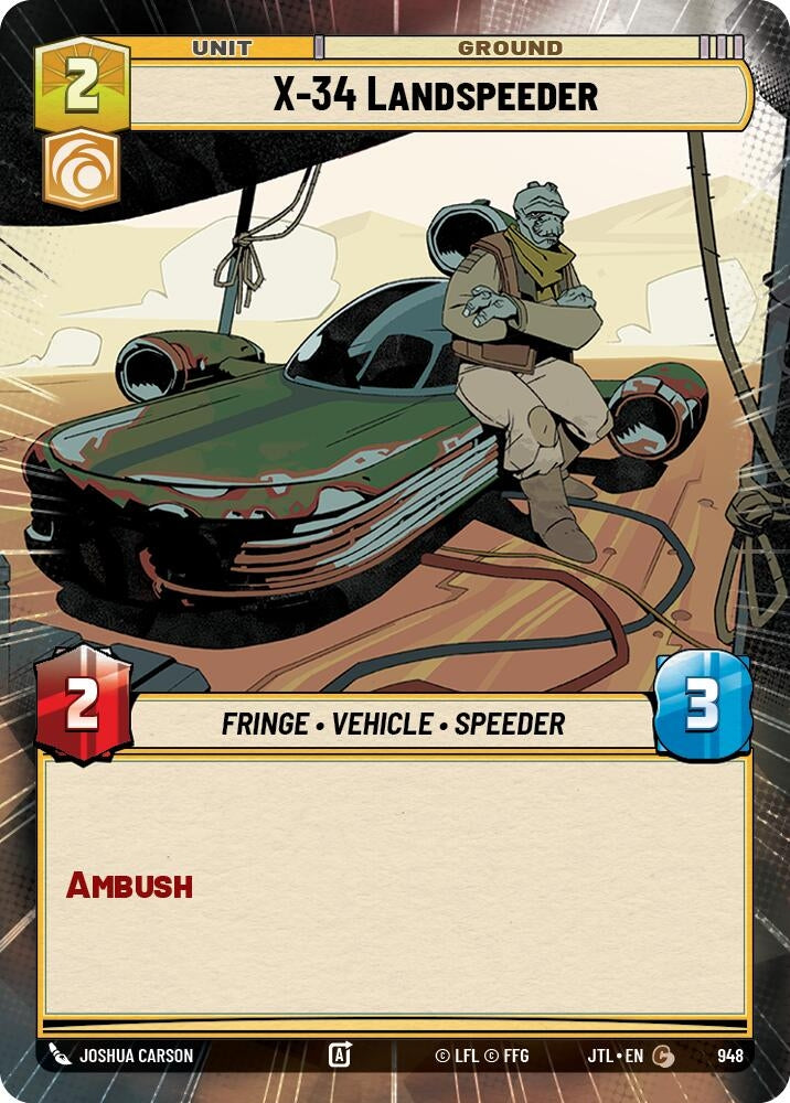 X-34 Landspeeder (Hyperspace Foil) (948) (JTL)