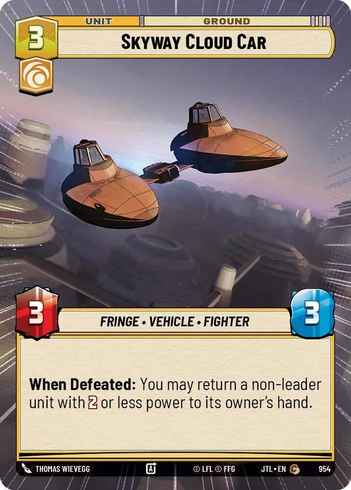 Skyway Cloud Car (Hyperspace Foil) (954) (JTL)