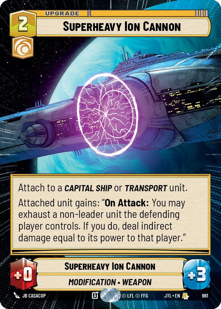 Superheavy Ion Cannon (Hyperspace Foil) (961) (JTL)