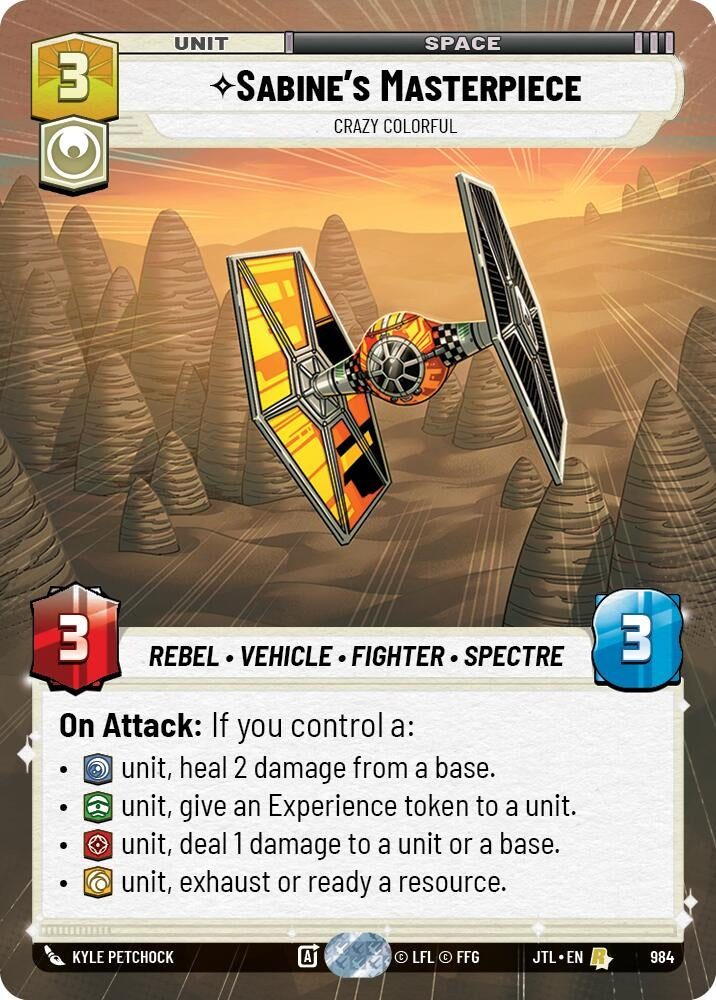Sabine's Masterpiece - Crazy Colorful (Hyperspace Foil) (984) (JTL)