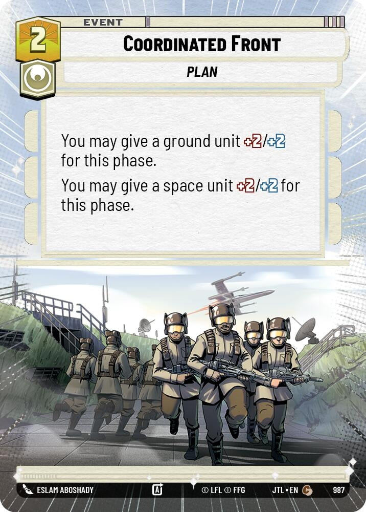 Coordinated Front (Hyperspace Foil) (987) (JTL)