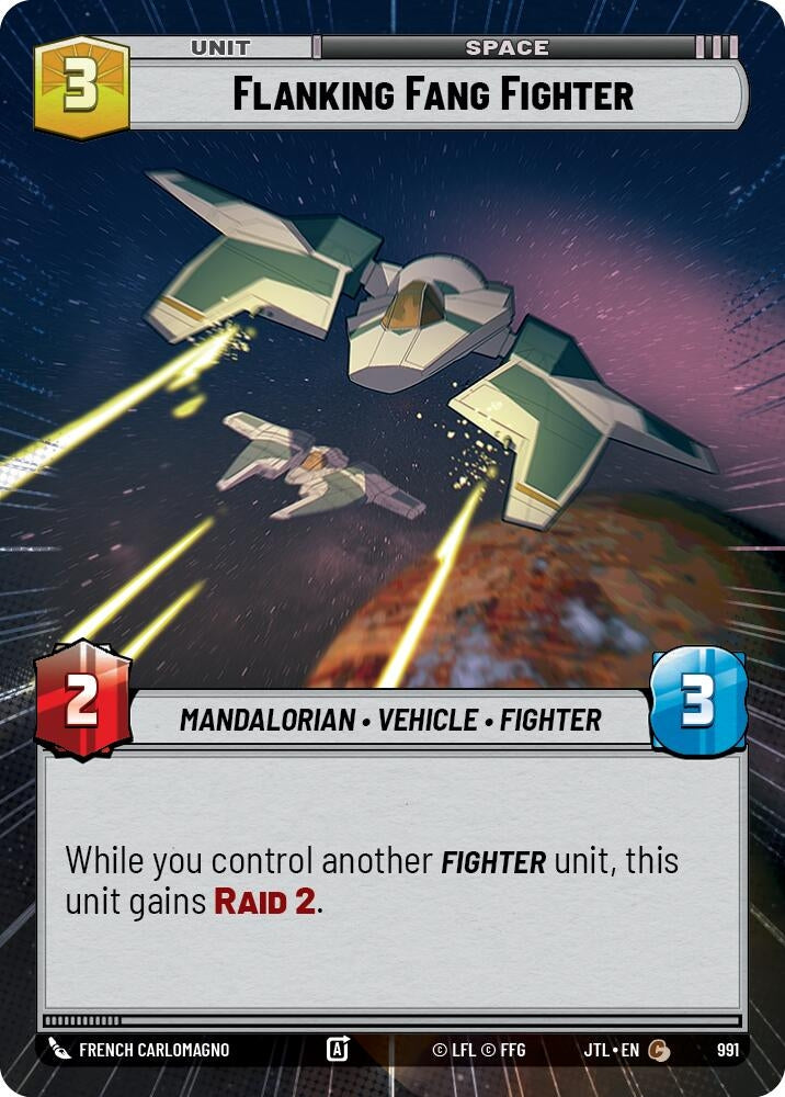 Flanking Fang Fighter (Hyperspace Foil) (991) (JTL)