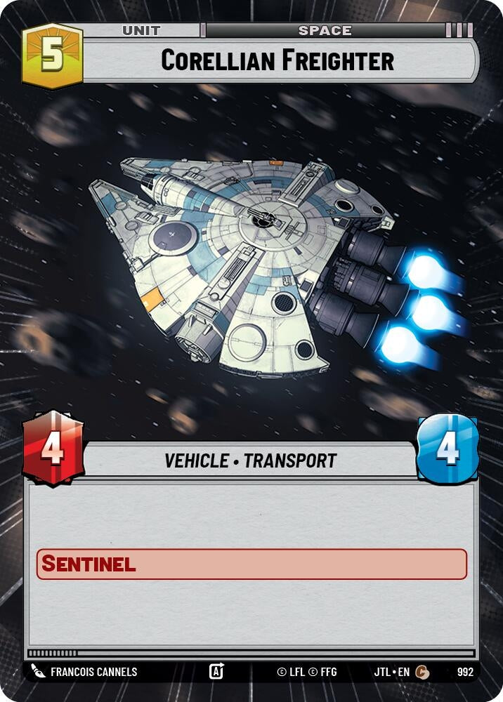 Corellian Freighter (Hyperspace Foil) (992) (JTL)