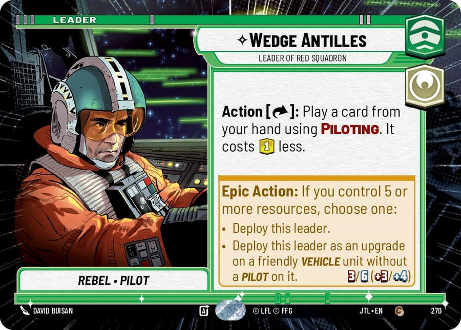 Wedge Antilles - Leader of Red Squadron (Hyperspace) (270) (JTL)