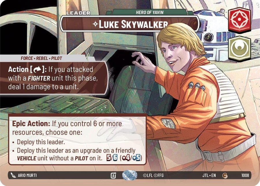 Luke Skywalker - Hero of Yavin (Showcase) (1008) (JTL)