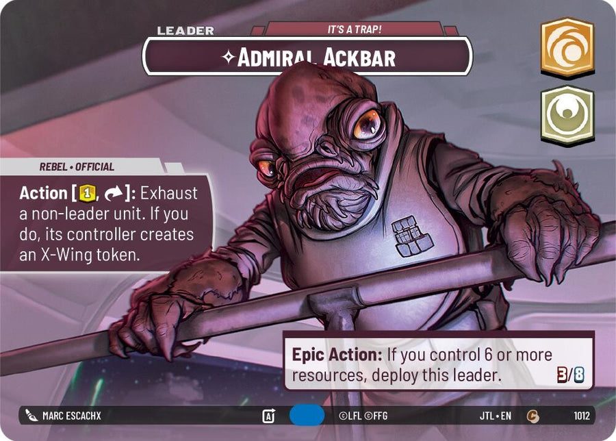 Admiral Ackbar - It's A Trap! (Showcase) (1012) (JTL)