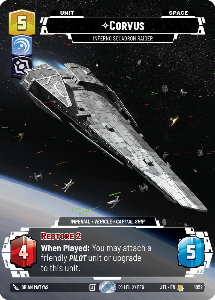 Corvus - Inferno Squadron Raider (Prestige Foil) (1052) (JTL)