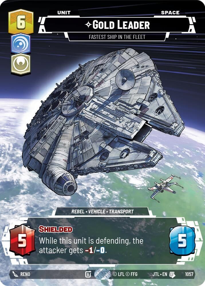Gold Leader - Fastest Ship in the Fleet (Prestige Foil) (1057) (JTL)