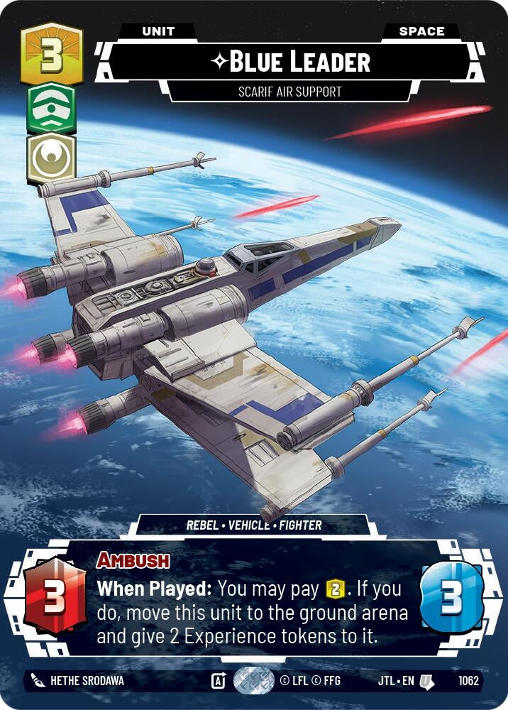 Blue Leader - Scarif Air Support (Prestige Foil) (1062) (JTL)