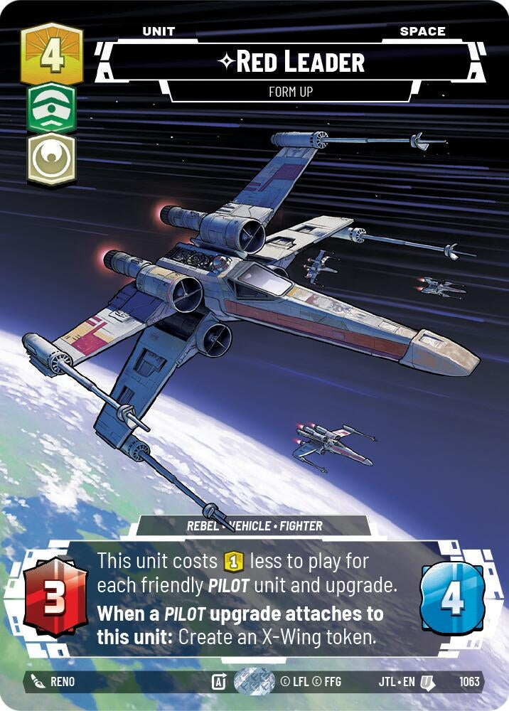 Red Leader - Form Up (Prestige Foil) (1063) (JTL)