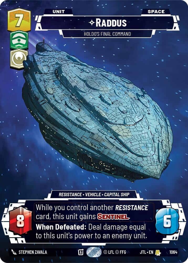 Raddus - Holdo's Final Command (Prestige Foil) (1064) (JTL)