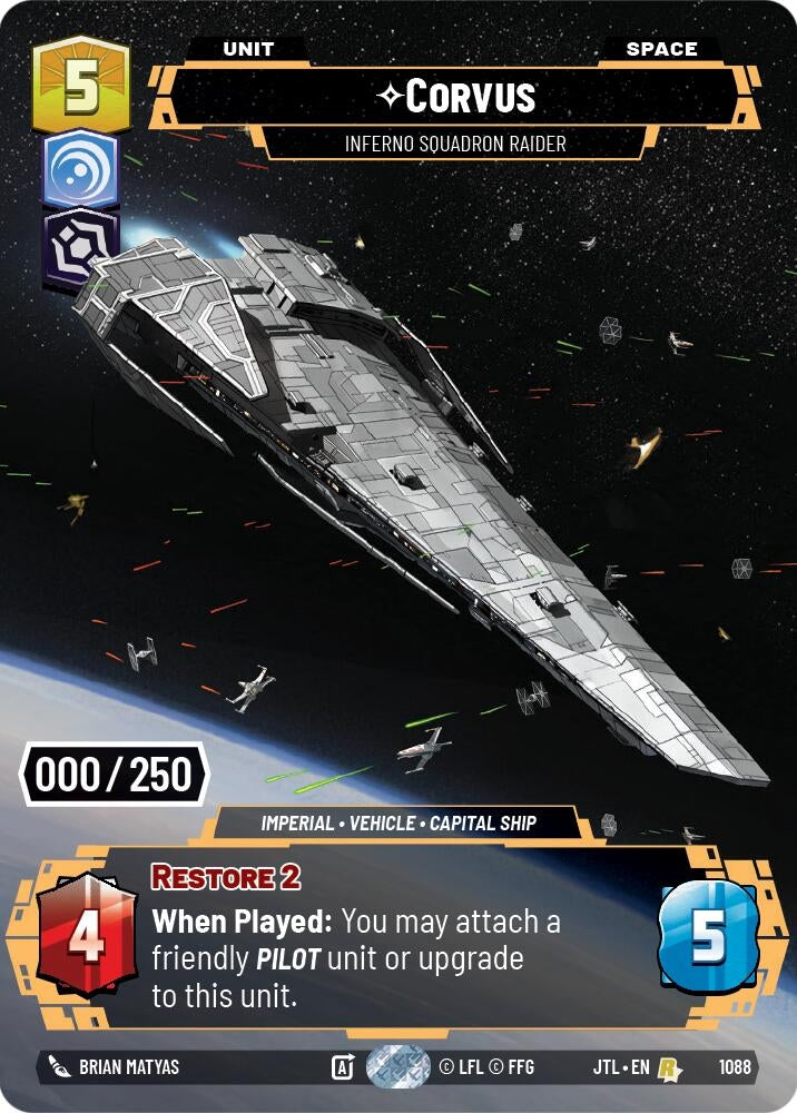 Corvus - Inferno Squadron Raider (Serialized) (1088) (JTL)