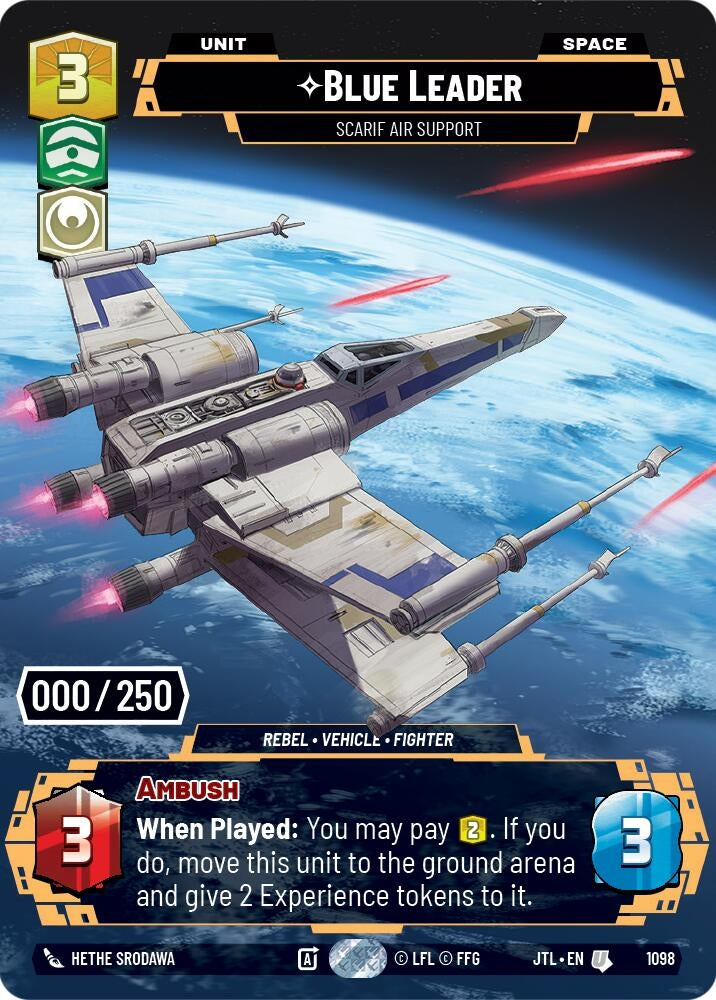 Blue Leader - Scarif Air Support (Serialized) (1098) (JTL)